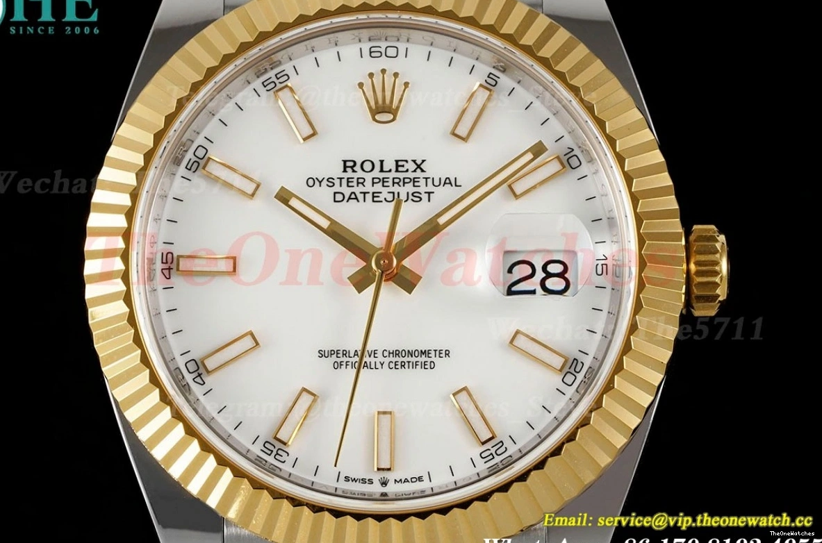 Datejust Dial White Jub 126333 SH3235 ARF YG 41mm SS 0509